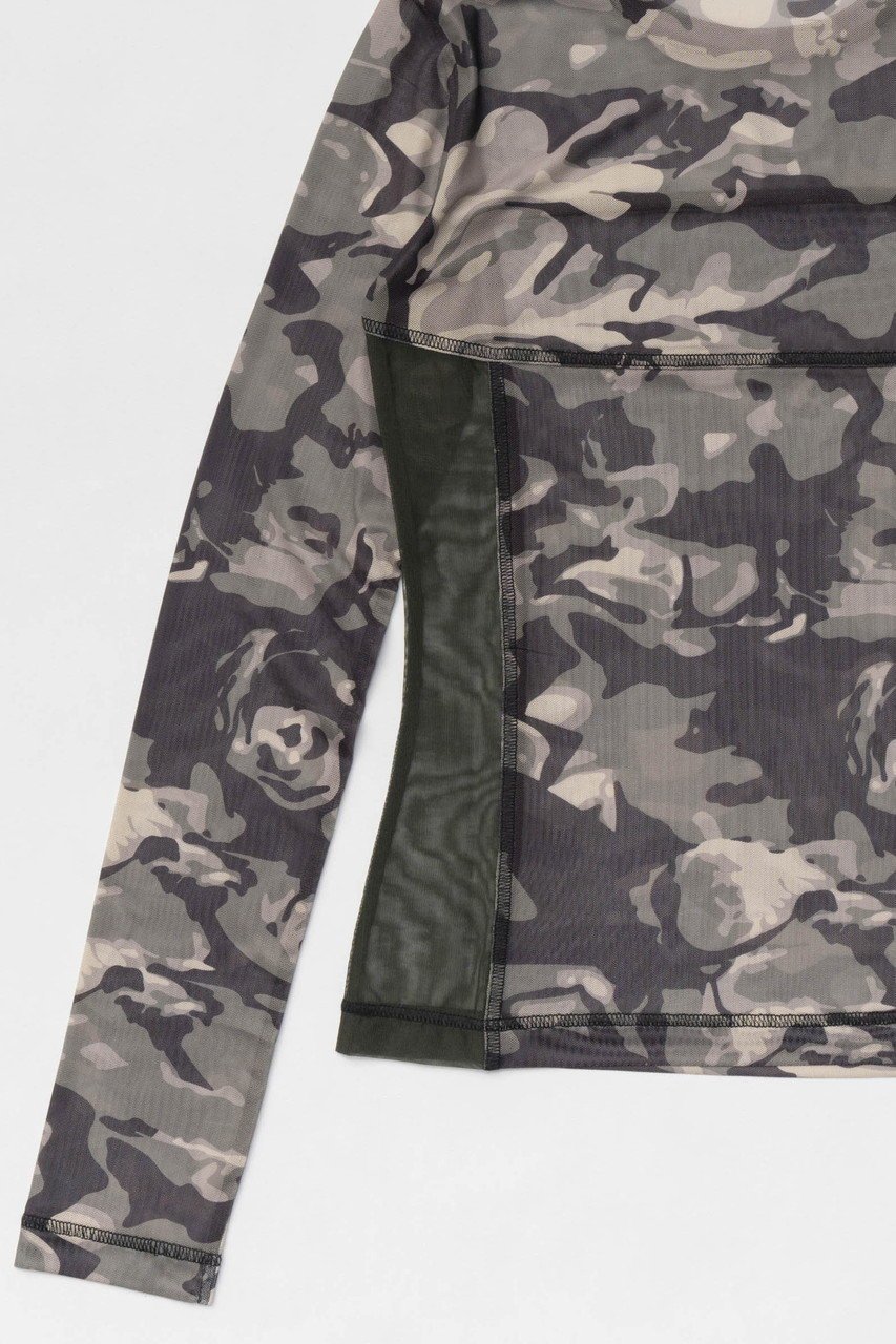 【メゾンスペシャル/MAISON SPECIAL】のCamouflage Mesh Fabric Inner Tops/カモフラージュメッシュインナー 人気、トレンドファッション・服の通販 founy(ファニー) 　ファッション　Fashion　レディースファッション　Fashion for Women　トップス・カットソー　Cut & Sew Tops　シャツ・ブラウス・オフィスカジュアル　Elegant Blouses & Button-Ups　ロングTシャツ・Tシャツ　Longline T-Shirts & Tees　カットソー・ベーシックTシャツ　Cut-and-Sewn Tops / Stretch Tees & Basics　インナー　Innerwear　シアー　Sheer, See-Through　スタイリッシュ　Stylish, Fashionable　スリーブ　Sleeve, Long Sleeve / Short Sleeve　ダメージ　Distressed, Destroyed　プリント　Print, Printed Pattern　ミリタリー　Military, Army Style　メッシュ　Mesh, Net Fabric　ロング　Long, Long-Length　おすすめ　Recommended / Our Picks　other-7|ID: prp329100004928115 ipo3291000000036980061