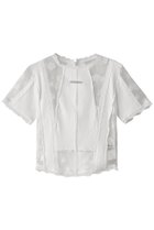 【プランク プロジェクト/PRANK PROJECT】のレース&リブトップ / Lace & Rib Top 人気、トレンドファッション・服の通販 founy(ファニー) ファッション Fashion レディースファッション Fashion for Women トップス・カットソー Cut & Sew Tops シャツ・ブラウス・オフィスカジュアル Elegant Blouses & Button-Ups ロングTシャツ・Tシャツ Longline T-Shirts & Tees カットソー・ベーシックTシャツ Cut-and-Sewn Tops / Stretch Tees & Basics インナー Innerwear コンパクト Compact, Small Size ショート Short, Short Length ストレッチ Stretch, Stretchy Fabric スリーブ Sleeve, Long Sleeve / Short Sleeve トリミング Trimming, Decorative Edge ドッキング Docking, Mixed Material レース Lace, Lace Fabric 切替 Switching, Contrast Panel thumbnail WHT(ホワイト)|ID: prp329100004928123 ipo3291000000036980108