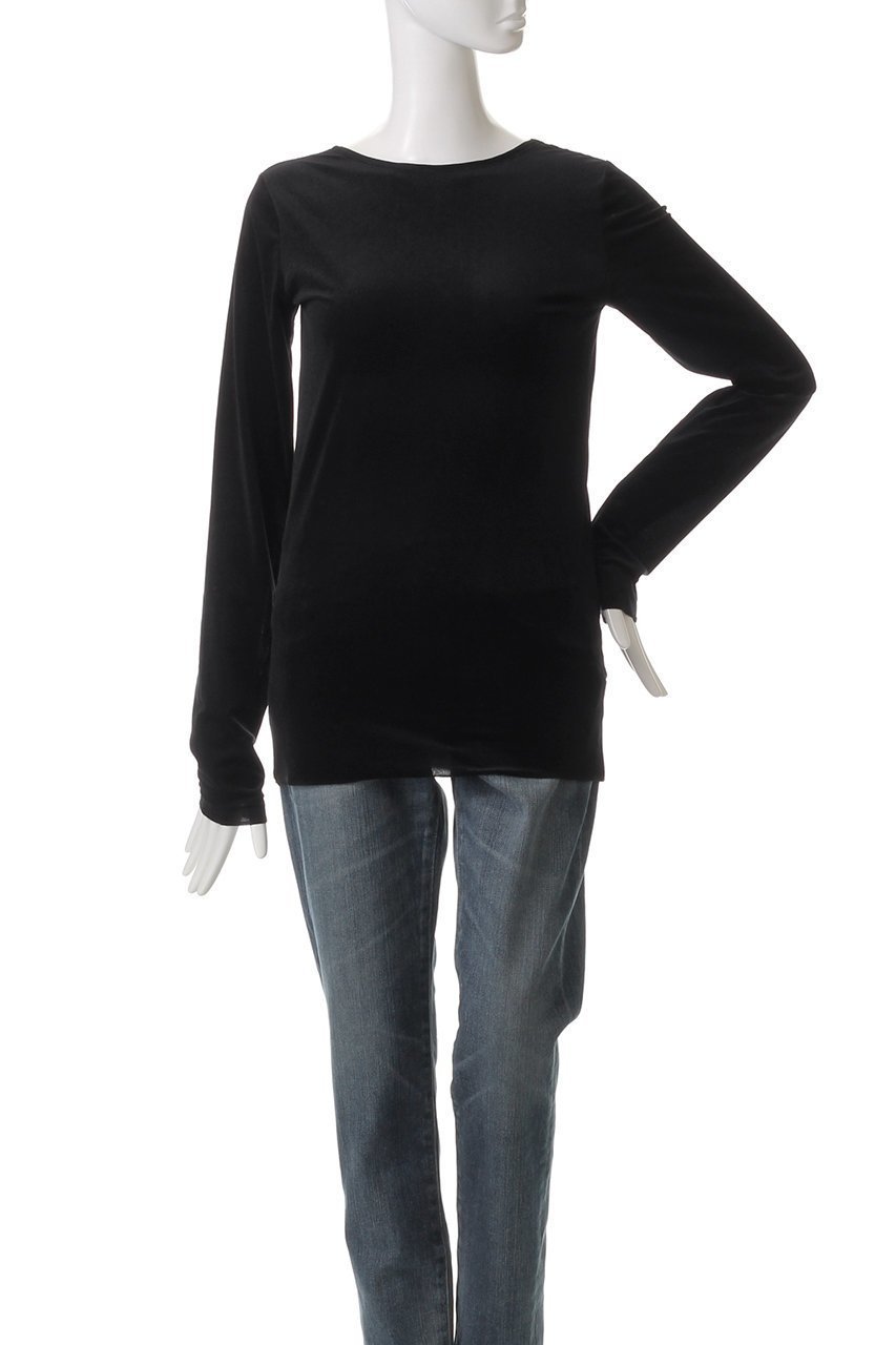 【ウィムガゼット/Whim Gazette】のシアーベロアバックシャンカットソー 人気、トレンドファッション・服の通販 founy(ファニー) 　ファッション　Fashion　レディースファッション　Fashion for Women　トップス・カットソー　Cut & Sew Tops　シャツ・ブラウス・オフィスカジュアル　Elegant Blouses & Button-Ups　ロングTシャツ・Tシャツ　Longline T-Shirts & Tees　カットソー・ベーシックTシャツ　Cut-and-Sewn Tops / Stretch Tees & Basics　ベロアトップス　Velour Tops / Velvet-Look Items　おすすめ　Recommended / Our Picks　カットソー　Cut and Sewn Top　キャミワンピース　Cami Dress, Slip Dress　シアー　Sheer, See-Through　ショート　Short, Short Length　シンプル　Simple, Minimal　スリーブ　Sleeve, Long Sleeve / Short Sleeve　ベロア　Velour, Soft Velvet　other-2|ID: prp329100004928145 ipo3291000000036980290