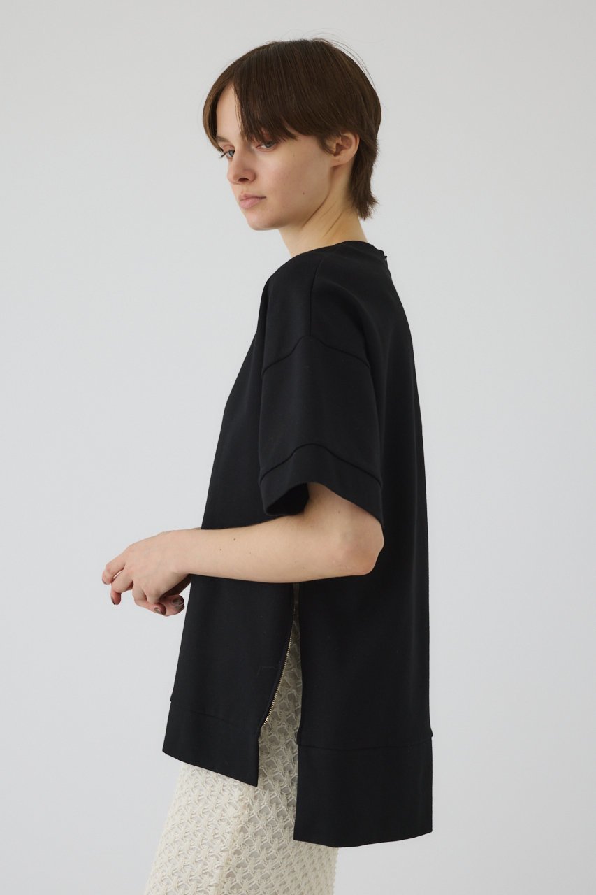 【リムアーク/RIM.ARK】のSide zip h/s PO/プルオーバー 人気、トレンドファッション・服の通販 founy(ファニー) 　ファッション　Fashion　レディースファッション　Fashion for Women　トップス・カットソー　Cut & Sew Tops　シャツ・ブラウス・オフィスカジュアル　Elegant Blouses & Button-Ups　レディースパーカー・カジュアルフーディー　Casual Hoodies & Sweatshirts　ロングTシャツ・Tシャツ　Longline T-Shirts & Tees　カジュアルプルオーバー・ニットトップス　Pullovers & Knit Tops / Casual Pullovers　スウェット・クルーネックトップス　Sweatshirts & Crewnecks / Relaxed Fit Sweat Tops　カットソー・ベーシックTシャツ　Cut-and-Sewn Tops / Stretch Tees & Basics　バランス　Balance, Style Balance　メタル　Metal, Metal Parts　半袖　Short Sleeve, Half Sleeve　other-3|ID: prp329100004928183 ipo3291000000036980651