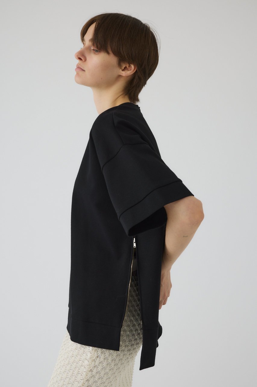 【リムアーク/RIM.ARK】のSide zip h/s PO/プルオーバー 人気、トレンドファッション・服の通販 founy(ファニー) 　ファッション　Fashion　レディースファッション　Fashion for Women　トップス・カットソー　Cut & Sew Tops　シャツ・ブラウス・オフィスカジュアル　Elegant Blouses & Button-Ups　レディースパーカー・カジュアルフーディー　Casual Hoodies & Sweatshirts　ロングTシャツ・Tシャツ　Longline T-Shirts & Tees　カジュアルプルオーバー・ニットトップス　Pullovers & Knit Tops / Casual Pullovers　スウェット・クルーネックトップス　Sweatshirts & Crewnecks / Relaxed Fit Sweat Tops　カットソー・ベーシックTシャツ　Cut-and-Sewn Tops / Stretch Tees & Basics　バランス　Balance, Style Balance　メタル　Metal, Metal Parts　半袖　Short Sleeve, Half Sleeve　other-4|ID: prp329100004928183 ipo3291000000036980653