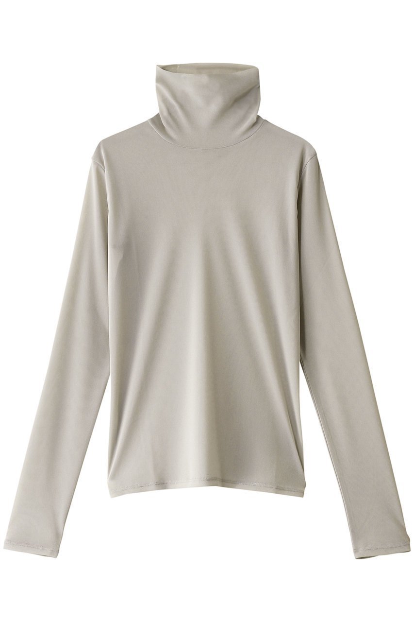 【ガリャルダガランテ/GALLARDAGALANTE】のチュールタートルカットソー インテリア・キッズ・メンズ・レディースファッション・服の通販 founy(ファニー) 　ファッション　Fashion　レディースファッション　Fashion for Women　トップス・カットソー　Cut & Sew Tops　シャツ・ブラウス・オフィスカジュアル　Elegant Blouses & Button-Ups　ロングTシャツ・Tシャツ　Longline T-Shirts & Tees　カットソー・ベーシックTシャツ　Cut-and-Sewn Tops / Stretch Tees & Basics　おすすめ　Recommended / Our Picks　インナー　Innerwear　ジャケット　Jacket, Outerwear　スリーブ　Sleeve, Long Sleeve / Short Sleeve　タートル　Turtleneck, Turtle Collar　ロング　Long, Long-Length　グレー|ID: prp329100004928194 ipo3291000000036980772