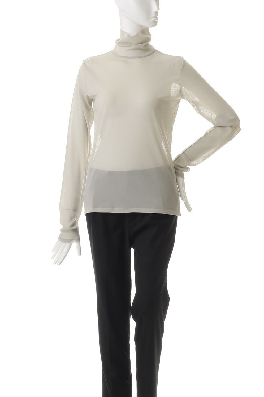 【ガリャルダガランテ/GALLARDAGALANTE】のチュールタートルカットソー 人気、トレンドファッション・服の通販 founy(ファニー) 　ファッション　Fashion　レディースファッション　Fashion for Women　トップス・カットソー　Cut & Sew Tops　シャツ・ブラウス・オフィスカジュアル　Elegant Blouses & Button-Ups　ロングTシャツ・Tシャツ　Longline T-Shirts & Tees　カットソー・ベーシックTシャツ　Cut-and-Sewn Tops / Stretch Tees & Basics　おすすめ　Recommended / Our Picks　インナー　Innerwear　ジャケット　Jacket, Outerwear　スリーブ　Sleeve, Long Sleeve / Short Sleeve　タートル　Turtleneck, Turtle Collar　ロング　Long, Long-Length　other-2|ID: prp329100004928194 ipo3291000000036980774