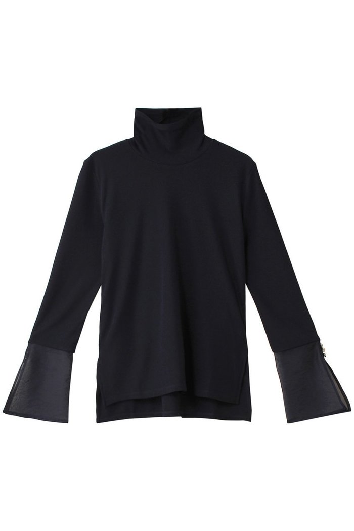 【ランバン オン ブルー/LANVIN en Bleu】のシアーコンビカフスカットソー インテリア・キッズ・メンズ・レディースファッション・服の通販 founy(ファウニー) https://founy.com/ ファッション Fashion レディースファッション Fashion for Women トップス・カットソー Cut & Sew Tops シャツ・ブラウス・オフィスカジュアル Elegant Blouses & Button-Ups ロングTシャツ・Tシャツ Longline T-Shirts & Tees カットソー・ベーシックTシャツ Cut-and-Sewn Tops / Stretch Tees & Basics おすすめ Recommended / Our Picks カフス Cuff Design シアー Sheer, See-Through シンプル Simple, Minimal ジャケット Jacket, Outerwear スリーブ Sleeve, Long Sleeve / Short Sleeve ドッキング Docking, Mixed Material ロング Long, Long-Length |ID: prp329100004928204 ipo3291000000036980906