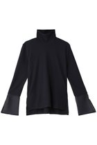 【ランバン オン ブルー/LANVIN en Bleu】のシアーコンビカフスカットソー ネイビー|ID: prp329100004928204 ipo3291000000036980908
