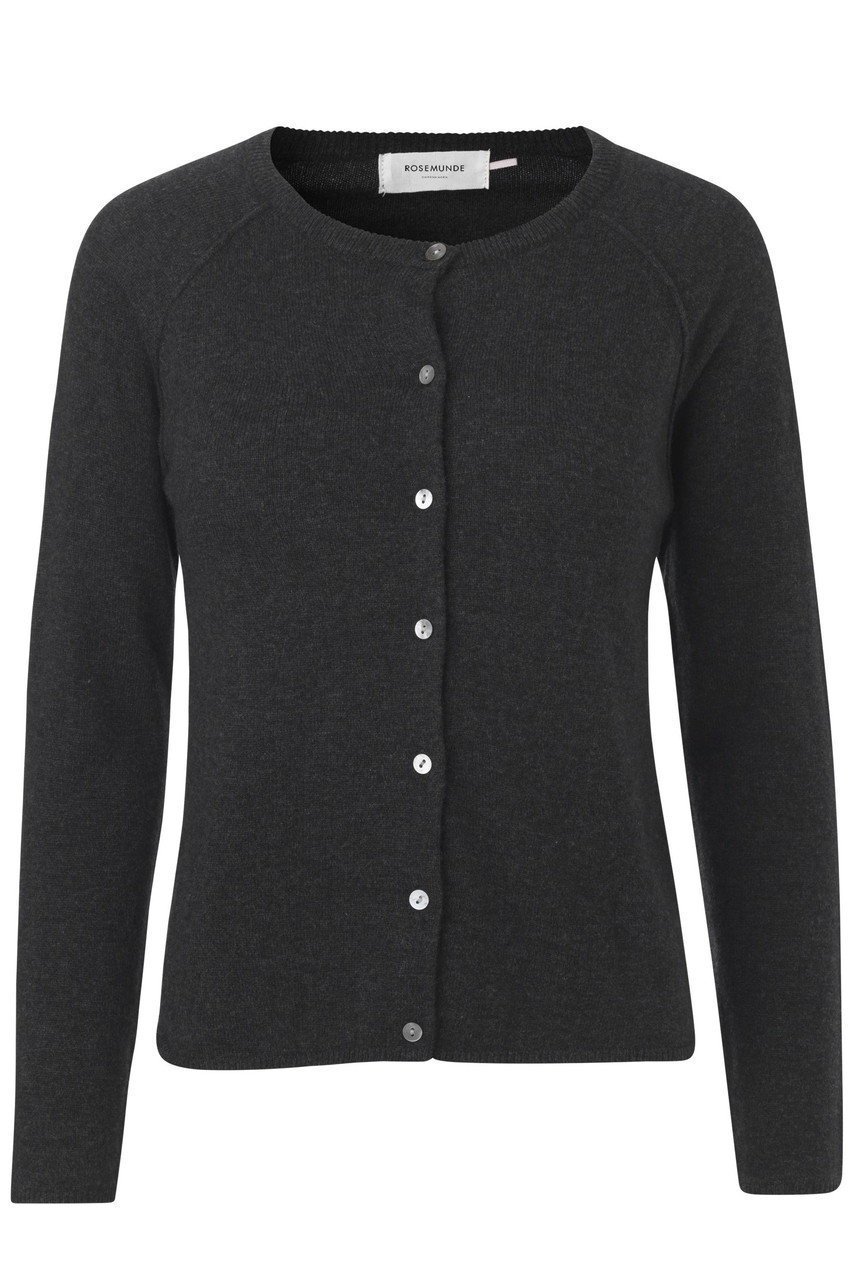 【ロサムンド/ROSEMUNDE】のウールカシミヤ シンプルカーディガン インテリア・キッズ・メンズ・レディースファッション・服の通販 founy(ファニー) 　ファッション　Fashion　レディースファッション　Fashion for Women　トップス・カットソー　Cut & Sew Tops　カーディガン・羽織り　Layered Style Cardigans　シャツ・ブラウス・オフィスカジュアル　Elegant Blouses & Button-Ups　ロングTシャツ・Tシャツ　Longline T-Shirts & Tees　カットソー・ベーシックTシャツ　Cut-and-Sewn Tops / Stretch Tees & Basics　アンサンブル　Ensemble Set　カーディガン　Cardigan, Knitwear　ショート　Short, Short Length　シンプル　Simple, Minimal　スリーブ　Sleeve, Long Sleeve / Short Sleeve　タンク　Tank Top, Sleeveless Top　フェミニン　Feminine, Girly　フロント　Front, Front Design　ラウンド　Round, Round Neck　ダークグレーメランジュ|ID: prp329100004928210 ipo3291000000036981004