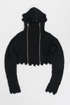 【プランク プロジェクト/PRANK PROJECT】のダブルジップダメージフーディ / Double Zip Damaged Hoodie BLK(ブラック)|ID: prp329100004928219 ipo3291000000036981076