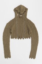 【プランク プロジェクト/PRANK PROJECT】のダブルジップダメージフーディ / Double Zip Damaged Hoodie KHK(カーキ)|ID: prp329100004928219 ipo3291000000036981081