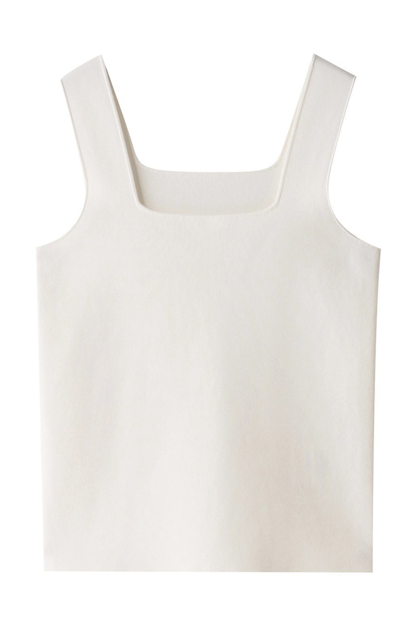 【プルミエ アロンディスモン/1er Arrondissement】の【追加】ミラノリブスクエアタンク インテリア・キッズ・メンズ・レディースファッション・服の通販 founy(ファニー) 　ファッション　Fashion　レディースファッション　Fashion for Women　トップス・カットソー　Cut & Sew Tops　キャミソール&ノースリーブ　Camisoles & Sleeveless Tops　シャツ・ブラウス・オフィスカジュアル　Elegant Blouses & Button-Ups　ロングTシャツ・Tシャツ　Longline T-Shirts & Tees　カットソー・ベーシックTシャツ　Cut-and-Sewn Tops / Stretch Tees & Basics　キャミソール　Camisole, Spaghetti Strap Top　コンパクト　Compact, Small Size　タンク　Tank Top, Sleeveless Top　ミラノリブ　Milano Rib, Milano Stitch　オフホワイト|ID: prp329100004928227 ipo3291000000036981146