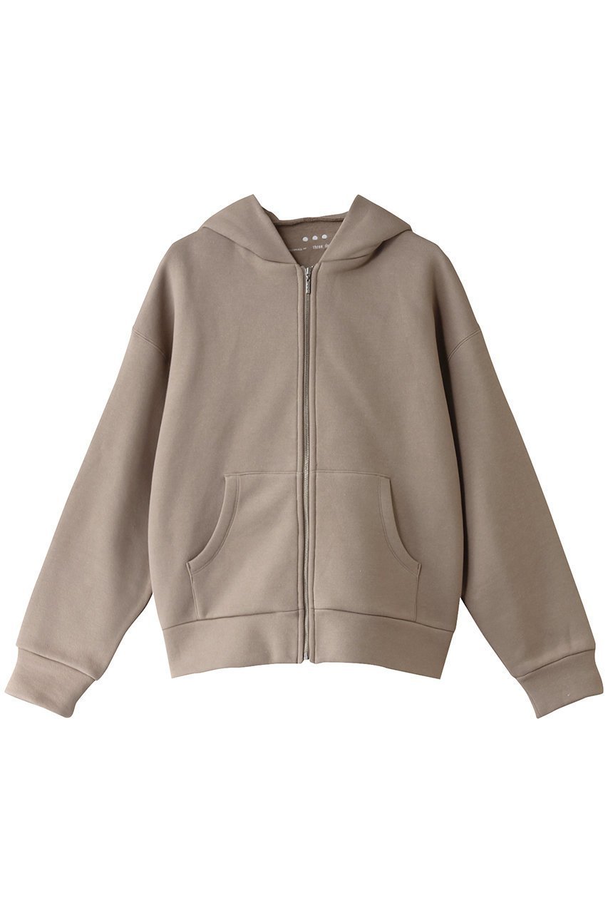 【スリー ドッツ/three dots】のスリークテリー zipupフーディ インテリア・キッズ・メンズ・レディースファッション・服の通販 founy(ファニー) 　ファッション　Fashion　レディースファッション　Fashion for Women　トップス・カットソー　Cut & Sew Tops　シャツ・ブラウス・オフィスカジュアル　Elegant Blouses & Button-Ups　レディースパーカー・カジュアルフーディー　Casual Hoodies & Sweatshirts　ロングTシャツ・Tシャツ　Longline T-Shirts & Tees　スウェット・クルーネックトップス　Sweatshirts & Crewnecks / Relaxed Fit Sweat Tops　カットソー・ベーシックTシャツ　Cut-and-Sewn Tops / Stretch Tees & Basics　おすすめ　Recommended / Our Picks　インナー　Innerwear　シンプル　Simple, Minimal　セットアップ　Set-Up, Coordinated Outfit　冬　Winter / This Winter　グレーベージュ|ID: prp329100004928231 ipo3291000000036981188