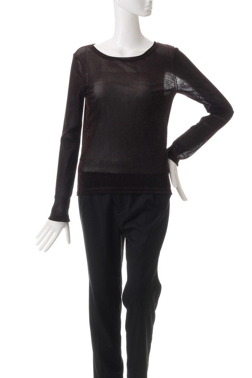 【アルアバイル/allureville】のシアーストライプロンT 人気、トレンドファッション・服の通販 founy(ファニー) 　ファッション　Fashion　レディースファッション　Fashion for Women　トップス・カットソー　Cut & Sew Tops　シャツ・ブラウス・オフィスカジュアル　Elegant Blouses & Button-Ups　ロングTシャツ・Tシャツ　Longline T-Shirts & Tees　カットソー・ベーシックTシャツ　Cut-and-Sewn Tops / Stretch Tees & Basics　インナー　Innerwear　シアー　Sheer, See-Through　スリーブ　Sleeve, Long Sleeve / Short Sleeve　ロング　Long, Long-Length　other-2|ID: prp329100004928236 ipo3291000000036981236