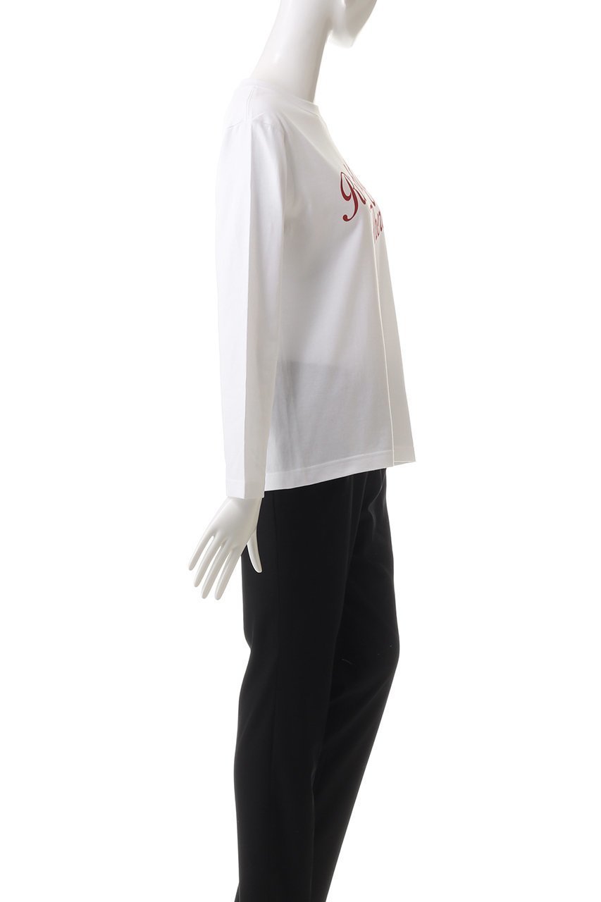 【アルアバイル/allureville】のカリグラフィーロゴロンTEE 人気、トレンドファッション・服の通販 founy(ファニー) 　ファッション　Fashion　レディースファッション　Fashion for Women　トップス・カットソー　Cut & Sew Tops　シャツ・ブラウス・オフィスカジュアル　Elegant Blouses & Button-Ups　ロングTシャツ・Tシャツ　Longline T-Shirts & Tees　カットソー・ベーシックTシャツ　Cut-and-Sewn Tops / Stretch Tees & Basics　スリーブ　Sleeve, Long Sleeve / Short Sleeve　ロング　Long, Long-Length　ワンポイント　One Point, Statement Accent　other-3|ID: prp329100004928252 ipo3291000000036981394