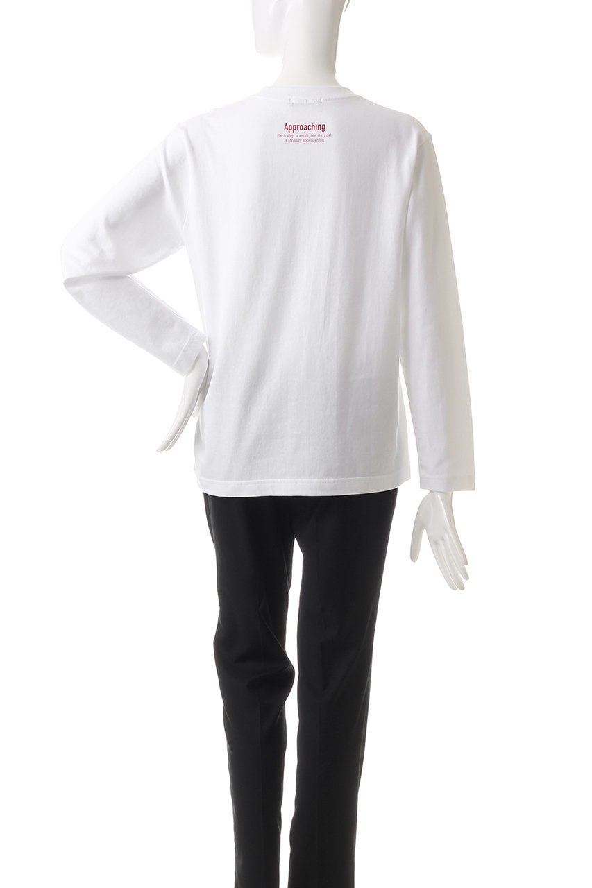 【アルアバイル/allureville】のカリグラフィーロゴロンTEE 人気、トレンドファッション・服の通販 founy(ファニー) 　ファッション　Fashion　レディースファッション　Fashion for Women　トップス・カットソー　Cut & Sew Tops　シャツ・ブラウス・オフィスカジュアル　Elegant Blouses & Button-Ups　ロングTシャツ・Tシャツ　Longline T-Shirts & Tees　カットソー・ベーシックTシャツ　Cut-and-Sewn Tops / Stretch Tees & Basics　スリーブ　Sleeve, Long Sleeve / Short Sleeve　ロング　Long, Long-Length　ワンポイント　One Point, Statement Accent　other-4|ID: prp329100004928252 ipo3291000000036981396