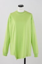 【ナゴンスタンス/nagonstans】のCO天竺 アシンメロンT 人気、トレンドファッション・服の通販 founy(ファニー) ファッション Fashion レディースファッション Fashion for Women トップス・カットソー Cut & Sew Tops シャツ・ブラウス・オフィスカジュアル Elegant Blouses & Button-Ups ロングTシャツ・Tシャツ Longline T-Shirts & Tees カットソー・ベーシックTシャツ Cut-and-Sewn Tops / Stretch Tees & Basics スリーブ Sleeve, Long Sleeve / Short Sleeve ロング Long, Long-Length 人気 Popular, Best Seller 冬 Winter / This Winter thumbnail Lime|ID: prp329100004928280 ipo3291000000036981658