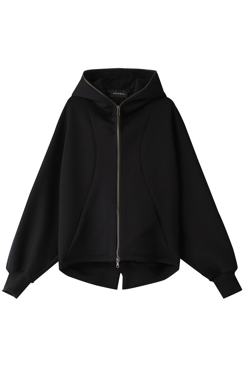 【ヒューエルミュージアム/hueLe Museum】の【STUMBLY】ビッグシルエットフーディー インテリア・キッズ・メンズ・レディースファッション・服の通販 founy(ファニー) 　ファッション　Fashion　レディースファッション　Fashion for Women　トップス・カットソー　Cut & Sew Tops　シャツ・ブラウス・オフィスカジュアル　Elegant Blouses & Button-Ups　レディースパーカー・カジュアルフーディー　Casual Hoodies & Sweatshirts　ロングTシャツ・Tシャツ　Longline T-Shirts & Tees　スウェット・クルーネックトップス　Sweatshirts & Crewnecks / Relaxed Fit Sweat Tops　カットソー・ベーシックTシャツ　Cut-and-Sewn Tops / Stretch Tees & Basics　シンプル　Simple, Minimal　ブラック|ID: prp329100004928294 ipo3291000000036981780