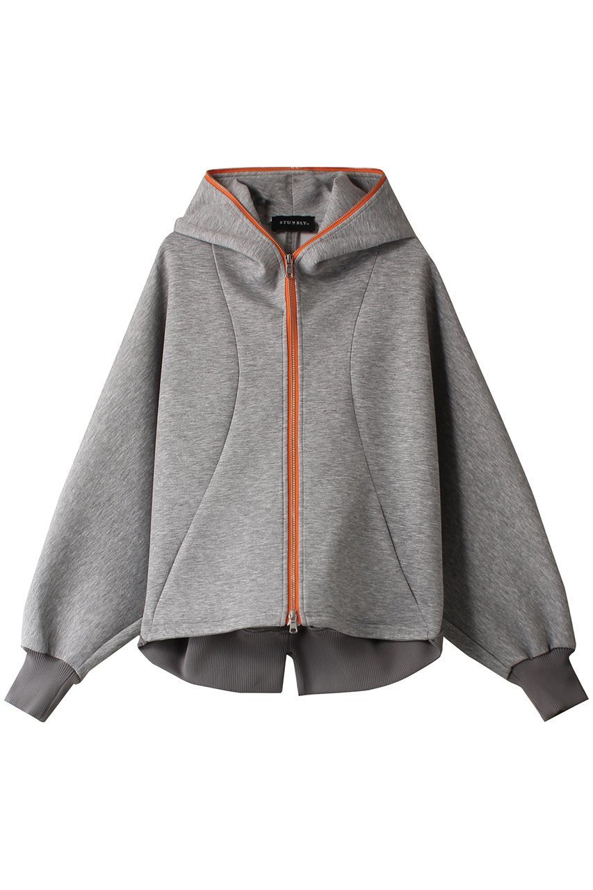 【ヒューエルミュージアム/hueLe Museum】の【STUMBLY】ビッグシルエットフーディー インテリア・キッズ・メンズ・レディースファッション・服の通販 founy(ファニー) 　ファッション　Fashion　レディースファッション　Fashion for Women　トップス・カットソー　Cut & Sew Tops　シャツ・ブラウス・オフィスカジュアル　Elegant Blouses & Button-Ups　レディースパーカー・カジュアルフーディー　Casual Hoodies & Sweatshirts　ロングTシャツ・Tシャツ　Longline T-Shirts & Tees　スウェット・クルーネックトップス　Sweatshirts & Crewnecks / Relaxed Fit Sweat Tops　カットソー・ベーシックTシャツ　Cut-and-Sewn Tops / Stretch Tees & Basics　シンプル　Simple, Minimal　グレー|ID: prp329100004928294 ipo3291000000036981784