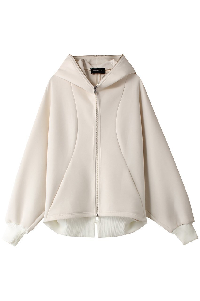 【ヒューエルミュージアム/hueLe Museum】の【STUMBLY】ビッグシルエットフーディー インテリア・キッズ・メンズ・レディースファッション・服の通販 founy(ファニー) 　ファッション　Fashion　レディースファッション　Fashion for Women　トップス・カットソー　Cut & Sew Tops　シャツ・ブラウス・オフィスカジュアル　Elegant Blouses & Button-Ups　レディースパーカー・カジュアルフーディー　Casual Hoodies & Sweatshirts　ロングTシャツ・Tシャツ　Longline T-Shirts & Tees　スウェット・クルーネックトップス　Sweatshirts & Crewnecks / Relaxed Fit Sweat Tops　カットソー・ベーシックTシャツ　Cut-and-Sewn Tops / Stretch Tees & Basics　シンプル　Simple, Minimal　オフホワイト|ID: prp329100004928294 ipo3291000000036981786