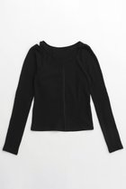 【メゾンスペシャル/MAISON SPECIAL】のRandom Cut Tops/ランダムカットトップス 人気、トレンドファッション・服の通販 founy(ファニー) ファッション Fashion レディースファッション Fashion for Women トップス・カットソー Cut & Sew Tops シャツ・ブラウス・オフィスカジュアル Elegant Blouses & Button-Ups ロングTシャツ・Tシャツ Longline T-Shirts & Tees カットソー・ベーシックTシャツ Cut-and-Sewn Tops / Stretch Tees & Basics カットソー Cut and Sewn Top スリーブ Sleeve, Long Sleeve / Short Sleeve ドッキング Docking, Mixed Material ロング Long, Long-Length thumbnail BLK(ブラック)|ID: prp329100004928343 ipo3291000000036982228