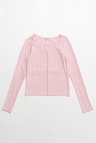 【メゾンスペシャル/MAISON SPECIAL】のRandom Cut Tops/ランダムカットトップス 人気、トレンドファッション・服の通販 founy(ファニー) ファッション Fashion レディースファッション Fashion for Women トップス・カットソー Cut & Sew Tops シャツ・ブラウス・オフィスカジュアル Elegant Blouses & Button-Ups ロングTシャツ・Tシャツ Longline T-Shirts & Tees カットソー・ベーシックTシャツ Cut-and-Sewn Tops / Stretch Tees & Basics カットソー Cut and Sewn Top スリーブ Sleeve, Long Sleeve / Short Sleeve ドッキング Docking, Mixed Material ロング Long, Long-Length thumbnail PNK(ピンク)|ID: prp329100004928343 ipo3291000000036982233