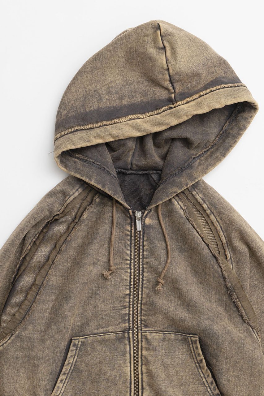 【メゾンスペシャル/MAISON SPECIAL】のCrush Processing Short Length Hoodie/クラッシュドショートパーカー 人気、トレンドファッション・服の通販 founy(ファニー) 　ファッション　Fashion　レディースファッション　Fashion for Women　トップス・カットソー　Cut & Sew Tops　シャツ・ブラウス・オフィスカジュアル　Elegant Blouses & Button-Ups　レディースパーカー・カジュアルフーディー　Casual Hoodies & Sweatshirts　ロングTシャツ・Tシャツ　Longline T-Shirts & Tees　スウェット・クルーネックトップス　Sweatshirts & Crewnecks / Relaxed Fit Sweat Tops　カットソー・ベーシックTシャツ　Cut-and-Sewn Tops / Stretch Tees & Basics　コンパクト　Compact, Small Size　タイトスカート　Pencil Skirt, Tight Skirt　パウダー　Powder, Soft Tone　レース　Lace, Lace Fabric　羽織　Haori, Light Jacket　other-2|ID: prp329100004928357 ipo3291000000036982355