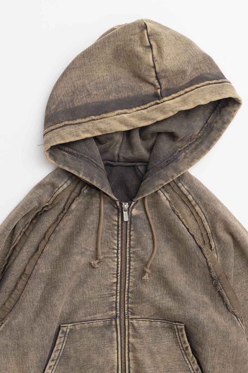 【メゾンスペシャル/MAISON SPECIAL】のCrush Processing Short Length Hoodie/クラッシュドショートパーカー 人気、トレンドファッション・服の通販 founy(ファニー) 　ファッション　Fashion　レディースファッション　Fashion for Women　トップス・カットソー　Cut & Sew Tops　シャツ・ブラウス・オフィスカジュアル　Elegant Blouses & Button-Ups　レディースパーカー・カジュアルフーディー　Casual Hoodies & Sweatshirts　ロングTシャツ・Tシャツ　Longline T-Shirts & Tees　スウェット・クルーネックトップス　Sweatshirts & Crewnecks / Relaxed Fit Sweat Tops　カットソー・ベーシックTシャツ　Cut-and-Sewn Tops / Stretch Tees & Basics　コンパクト　Compact, Small Size　タイトスカート　Pencil Skirt, Tight Skirt　パウダー　Powder, Soft Tone　レース　Lace, Lace Fabric　羽織　Haori, Light Jacket　other-4|ID: prp329100004928357 ipo3291000000036982360