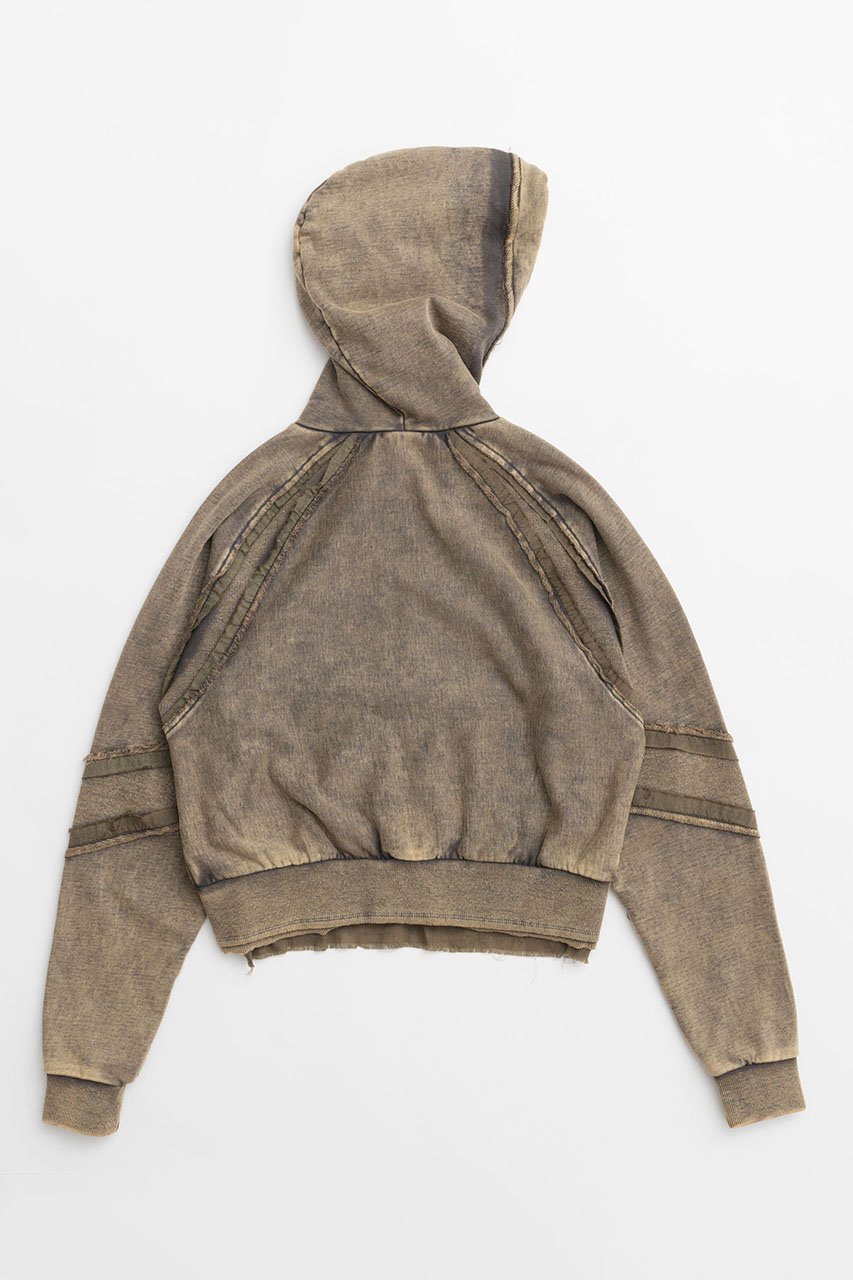 【メゾンスペシャル/MAISON SPECIAL】のCrush Processing Short Length Hoodie/クラッシュドショートパーカー 人気、トレンドファッション・服の通販 founy(ファニー) 　ファッション　Fashion　レディースファッション　Fashion for Women　トップス・カットソー　Cut & Sew Tops　シャツ・ブラウス・オフィスカジュアル　Elegant Blouses & Button-Ups　レディースパーカー・カジュアルフーディー　Casual Hoodies & Sweatshirts　ロングTシャツ・Tシャツ　Longline T-Shirts & Tees　スウェット・クルーネックトップス　Sweatshirts & Crewnecks / Relaxed Fit Sweat Tops　カットソー・ベーシックTシャツ　Cut-and-Sewn Tops / Stretch Tees & Basics　コンパクト　Compact, Small Size　タイトスカート　Pencil Skirt, Tight Skirt　パウダー　Powder, Soft Tone　レース　Lace, Lace Fabric　羽織　Haori, Light Jacket　other-5|ID: prp329100004928357 ipo3291000000036982362