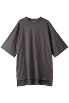【オブリオ/AUBRIOT】のコットン天竺 ボクシーTシャツ 人気、トレンドファッション・服の通販 founy(ファニー) ファッション Fashion レディースファッション Fashion for Women トップス・カットソー Cut & Sew Tops シャツ・ブラウス・オフィスカジュアル Elegant Blouses & Button-Ups ロングTシャツ・Tシャツ Longline T-Shirts & Tees カットソー・ベーシックTシャツ Cut-and-Sewn Tops / Stretch Tees & Basics ショート Short, Short Length スリーブ Sleeve, Long Sleeve / Short Sleeve スーピマ Supima, Premium Cotton フィット Fit, Slim Fit フォルム Silhouette, Form ベーシック Basic, Essential リラックス Relax, Relaxed Fit thumbnail チャコールグレー|ID: prp329100004928373 ipo3291000000036982482