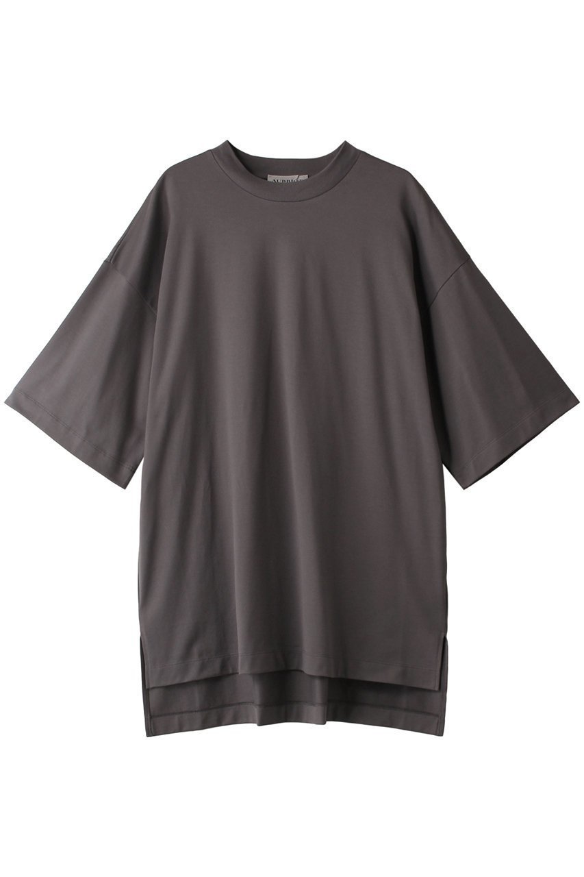 【オブリオ/AUBRIOT】のコットン天竺 ボクシーTシャツ インテリア・キッズ・メンズ・レディースファッション・服の通販 founy(ファニー) 　ファッション　Fashion　レディースファッション　Fashion for Women　トップス・カットソー　Cut & Sew Tops　シャツ・ブラウス・オフィスカジュアル　Elegant Blouses & Button-Ups　ロングTシャツ・Tシャツ　Longline T-Shirts & Tees　カットソー・ベーシックTシャツ　Cut-and-Sewn Tops / Stretch Tees & Basics　ショート　Short, Short Length　スリーブ　Sleeve, Long Sleeve / Short Sleeve　スーピマ　Supima, Premium Cotton　フィット　Fit, Slim Fit　フォルム　Silhouette, Form　ベーシック　Basic, Essential　リラックス　Relax, Relaxed Fit　チャコールグレー|ID: prp329100004928373 ipo3291000000036982482
