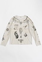 【プランク プロジェクト/PRANK PROJECT】のTATOOプリントロングスリーブTEE / Tattoo Printed Long Sleeve TEE 人気、トレンドファッション・服の通販 founy(ファニー) ファッション Fashion レディースファッション Fashion for Women トップス・カットソー Cut & Sew Tops シャツ・ブラウス・オフィスカジュアル Elegant Blouses & Button-Ups ロングTシャツ・Tシャツ Longline T-Shirts & Tees カットソー・ベーシックTシャツ Cut-and-Sewn Tops / Stretch Tees & Basics カットソー Cut and Sewn Top スリーブ Sleeve, Long Sleeve / Short Sleeve プリント Print, Printed Pattern モチーフ Motif, Design Theme ロング Long, Long-Length ヴィンテージ Vintage Style thumbnail IVR(アイボリー)|ID: prp329100004928375 ipo3291000000036982508