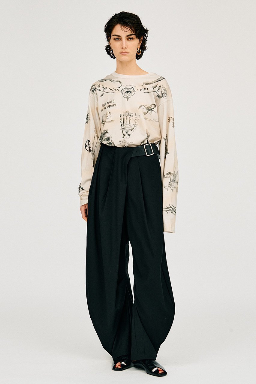 【プランク プロジェクト/PRANK PROJECT】のTATOOプリントロングスリーブTEE / Tattoo Printed Long Sleeve TEE 人気、トレンドファッション・服の通販 founy(ファニー) 　ファッション　Fashion　レディースファッション　Fashion for Women　トップス・カットソー　Cut & Sew Tops　シャツ・ブラウス・オフィスカジュアル　Elegant Blouses & Button-Ups　ロングTシャツ・Tシャツ　Longline T-Shirts & Tees　カットソー・ベーシックTシャツ　Cut-and-Sewn Tops / Stretch Tees & Basics　カットソー　Cut and Sewn Top　スリーブ　Sleeve, Long Sleeve / Short Sleeve　プリント　Print, Printed Pattern　モチーフ　Motif, Design Theme　ロング　Long, Long-Length　ヴィンテージ　Vintage Style　other-2|ID: prp329100004928375 ipo3291000000036982509