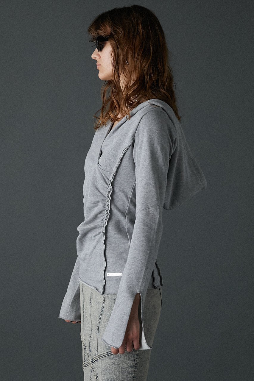 【プランク プロジェクト/PRANK PROJECT】のドレープフーディトップス / Drape Hoodie Top 人気、トレンドファッション・服の通販 founy(ファニー) 　ファッション　Fashion　レディースファッション　Fashion for Women　トップス・カットソー　Cut & Sew Tops　シャツ・ブラウス・オフィスカジュアル　Elegant Blouses & Button-Ups　レディースパーカー・カジュアルフーディー　Casual Hoodies & Sweatshirts　ロングTシャツ・Tシャツ　Longline T-Shirts & Tees　スウェット・クルーネックトップス　Sweatshirts & Crewnecks / Relaxed Fit Sweat Tops　カットソー・ベーシックTシャツ　Cut-and-Sewn Tops / Stretch Tees & Basics　ドレープ　Drape, Draping Fabric　ビッグ　Big, Oversized　other-3|ID: prp329100004928402 ipo3291000000036982755