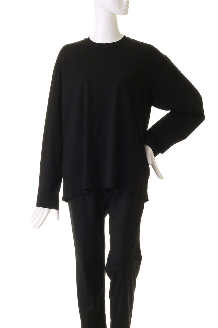【デパリエ/DEPAREILLE】のコットンロングスリーブTシャツ 人気、トレンドファッション・服の通販 founy(ファニー) 　ファッション　Fashion　レディースファッション　Fashion for Women　トップス・カットソー　Cut & Sew Tops　シャツ・ブラウス・オフィスカジュアル　Elegant Blouses & Button-Ups　ロングTシャツ・Tシャツ　Longline T-Shirts & Tees　カットソー・ベーシックTシャツ　Cut-and-Sewn Tops / Stretch Tees & Basics　シンプル　Simple, Minimal　スリット　Slit, Slit Detail　スリーブ　Sleeve, Long Sleeve / Short Sleeve　ボトム　Bottoms, Lower Wear　ロング　Long, Long-Length　other-2|ID: prp329100004928409 ipo3291000000036982779