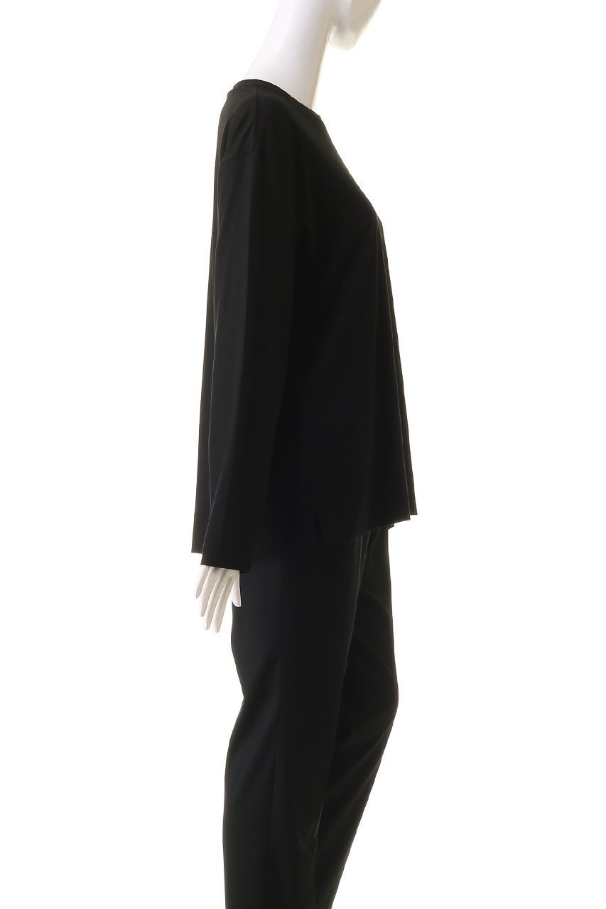 【デパリエ/DEPAREILLE】のコットンロングスリーブTシャツ 人気、トレンドファッション・服の通販 founy(ファニー) 　ファッション　Fashion　レディースファッション　Fashion for Women　トップス・カットソー　Cut & Sew Tops　シャツ・ブラウス・オフィスカジュアル　Elegant Blouses & Button-Ups　ロングTシャツ・Tシャツ　Longline T-Shirts & Tees　カットソー・ベーシックTシャツ　Cut-and-Sewn Tops / Stretch Tees & Basics　シンプル　Simple, Minimal　スリット　Slit, Slit Detail　スリーブ　Sleeve, Long Sleeve / Short Sleeve　ボトム　Bottoms, Lower Wear　ロング　Long, Long-Length　other-3|ID: prp329100004928409 ipo3291000000036982781