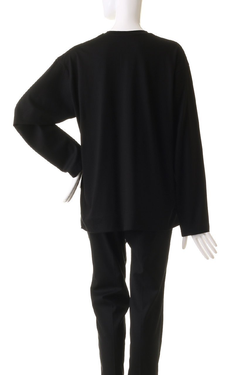 【デパリエ/DEPAREILLE】のコットンロングスリーブTシャツ 人気、トレンドファッション・服の通販 founy(ファニー) 　ファッション　Fashion　レディースファッション　Fashion for Women　トップス・カットソー　Cut & Sew Tops　シャツ・ブラウス・オフィスカジュアル　Elegant Blouses & Button-Ups　ロングTシャツ・Tシャツ　Longline T-Shirts & Tees　カットソー・ベーシックTシャツ　Cut-and-Sewn Tops / Stretch Tees & Basics　シンプル　Simple, Minimal　スリット　Slit, Slit Detail　スリーブ　Sleeve, Long Sleeve / Short Sleeve　ボトム　Bottoms, Lower Wear　ロング　Long, Long-Length　other-4|ID: prp329100004928409 ipo3291000000036982783