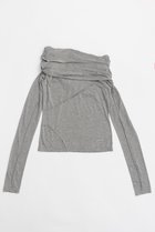 【プランク プロジェクト/PRANK PROJECT】のアウトシームドレープトップ / Out Seam Drape Top 人気、トレンドファッション・服の通販 founy(ファニー) ファッション Fashion レディースファッション Fashion for Women トップス・カットソー Cut & Sew Tops シャツ・ブラウス・オフィスカジュアル Elegant Blouses & Button-Ups ロングTシャツ・Tシャツ Longline T-Shirts & Tees カットソー・ベーシックTシャツ Cut-and-Sewn Tops / Stretch Tees & Basics おすすめ Recommended / Our Picks とろみ Fluid, Flowy Fabric なめらか Smooth, Silky Texture カットソー Cut and Sewn Top スラックス Slacks, Dress Pants スリーブ Sleeve, Long Sleeve / Short Sleeve セットアップ Set-Up, Coordinated Outfit ルーズ Loose, Oversized ロング Long, Long-Length thumbnail GRY(グレー)|ID: prp329100004928489 ipo3291000000036983387