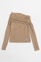 【プランク プロジェクト/PRANK PROJECT】のアウトシームドレープトップ / Out Seam Drape Top 人気、トレンドファッション・服の通販 founy(ファニー) ファッション Fashion レディースファッション Fashion for Women トップス・カットソー Cut & Sew Tops シャツ・ブラウス・オフィスカジュアル Elegant Blouses & Button-Ups ロングTシャツ・Tシャツ Longline T-Shirts & Tees カットソー・ベーシックTシャツ Cut-and-Sewn Tops / Stretch Tees & Basics おすすめ Recommended / Our Picks とろみ Fluid, Flowy Fabric なめらか Smooth, Silky Texture カットソー Cut and Sewn Top スラックス Slacks, Dress Pants スリーブ Sleeve, Long Sleeve / Short Sleeve セットアップ Set-Up, Coordinated Outfit ルーズ Loose, Oversized ロング Long, Long-Length thumbnail BGE(ベージュ)|ID: prp329100004928489 ipo3291000000036983391