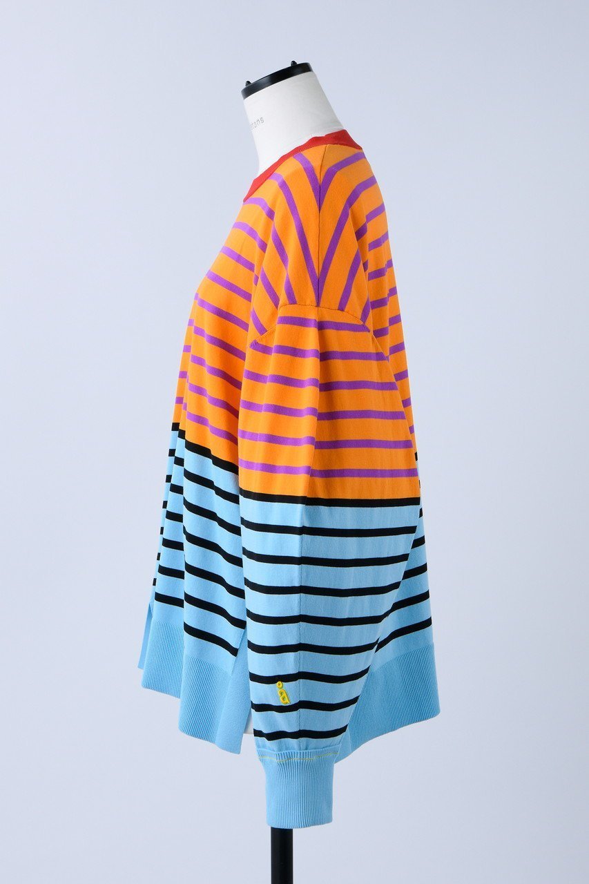 【ナゴンスタンス/nagonstans】のボーダーアシンメスリット P.O/プルオーバー 人気、トレンドファッション・服の通販 founy(ファニー) 　ファッション　Fashion　レディースファッション　Fashion for Women　トップス・カットソー　Cut & Sew Tops　シャツ・ブラウス・オフィスカジュアル　Elegant Blouses & Button-Ups　ロングTシャツ・Tシャツ　Longline T-Shirts & Tees　カジュアルプルオーバー・ニットトップス　Pullovers & Knit Tops / Casual Pullovers　カットソー・ベーシックTシャツ　Cut-and-Sewn Tops / Stretch Tees & Basics　シンプル　Simple, Minimal　スリーブ　Sleeve, Long Sleeve / Short Sleeve　フォルム　Silhouette, Form　ボーダー　Border, Stripe　ロング　Long, Long-Length　other-2|ID: prp329100004928498 ipo3291000000036983469