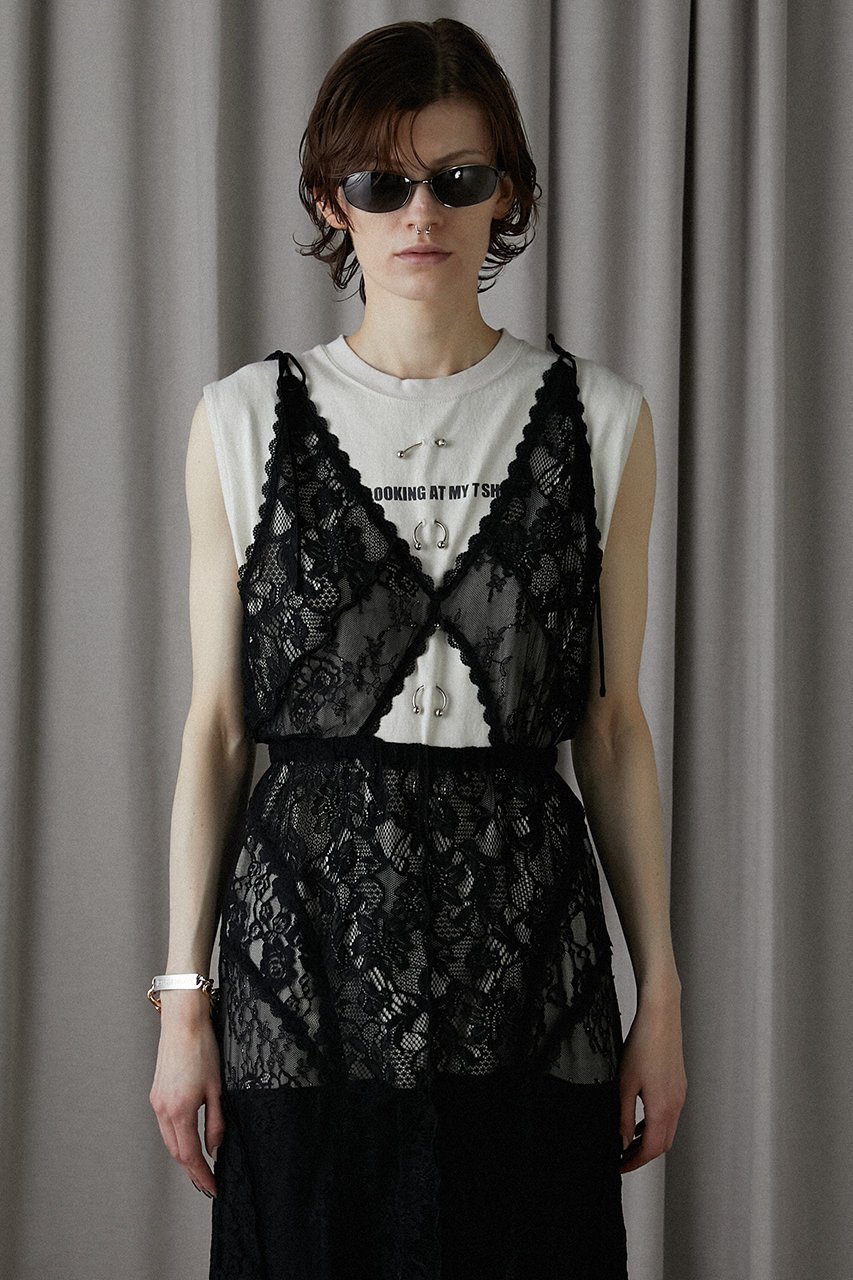 【プランク プロジェクト/PRANK PROJECT】のスタッズピアスロゴトップ/Studs Pierced Logo Top 人気、トレンドファッション・服の通販 founy(ファニー) 　ファッション　Fashion　レディースファッション　Fashion for Women　トップス・カットソー　Cut & Sew Tops　キャミソール&ノースリーブ　Camisoles & Sleeveless Tops　シャツ・ブラウス・オフィスカジュアル　Elegant Blouses & Button-Ups　ロングTシャツ・Tシャツ　Longline T-Shirts & Tees　カットソー・ベーシックTシャツ　Cut-and-Sewn Tops / Stretch Tees & Basics　キャミソール　Camisole, Spaghetti Strap Top　タンク　Tank Top, Sleeveless Top　ノースリーブ　Sleeveless, No-Sleeve　フィット　Fit, Slim Fit　フロント　Front, Front Design　ワイド　Wide, Wide Fit　ヴィンテージ　Vintage Style　other-6|ID: prp329100004928503 ipo3291000000036983512