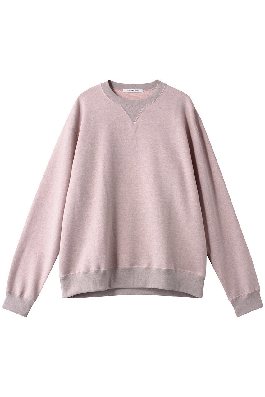 【セブン バイ セブン/SEVEN BY SEVEN / MEN】の【MEN】クルーネックスウェットシャツ‐Raffy loopback‐ インテリア・キッズ・メンズ・レディースファッション・服の通販 founy(ファニー) 　ファッション　Fashion　メンズファッション　Fashion for Men　トップス・カットソー　Cut & Sew Tops　パーカー・フーディー / カジュアルコーデ　Hoodies & Parkas　メンズシャツ　Shirts　スウェット / スエット　Sweatshirt, Sweatwear　ベーシック　Basic, Essential　メランジ　Melange, Mixed Yarn　ロング　Long, Long-Length　定番　Standard, Basic Item　ピンク|ID: prp329100004928516 ipo3291000000036983632