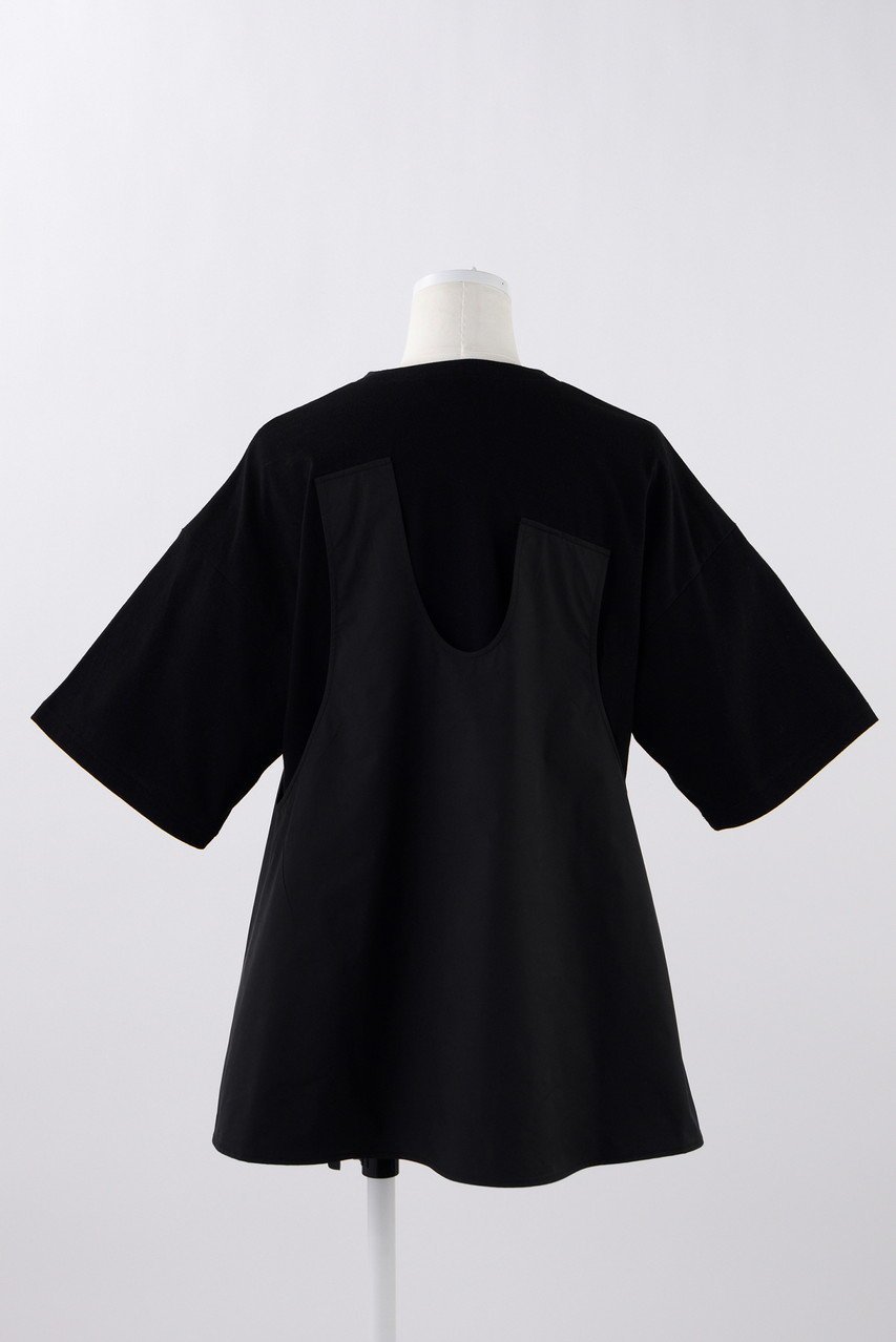 【エンフォルド/ENFOLD】のソフト天竺 Combi フレアT/SH Tシャツ 人気、トレンドファッション・服の通販 founy(ファニー) 　ファッション　Fashion　レディースファッション　Fashion for Women　トップス・カットソー　Cut & Sew Tops　シャツ・ブラウス・オフィスカジュアル　Elegant Blouses & Button-Ups　ロングTシャツ・Tシャツ　Longline T-Shirts & Tees　カットソー・ベーシックTシャツ　Cut-and-Sewn Tops / Stretch Tees & Basics　カットソー　Cut and Sewn Top　ショート　Short, Short Length　ストレッチ　Stretch, Stretchy Fabric　スリーブ　Sleeve, Long Sleeve / Short Sleeve　セットアップ　Set-Up, Coordinated Outfit　タフタ　Taffeta, Structured Fabric　ドッキング　Docking, Mixed Material　フレア　Flare, Flared　other-3|ID: prp329100004928522 ipo3291000000036983674