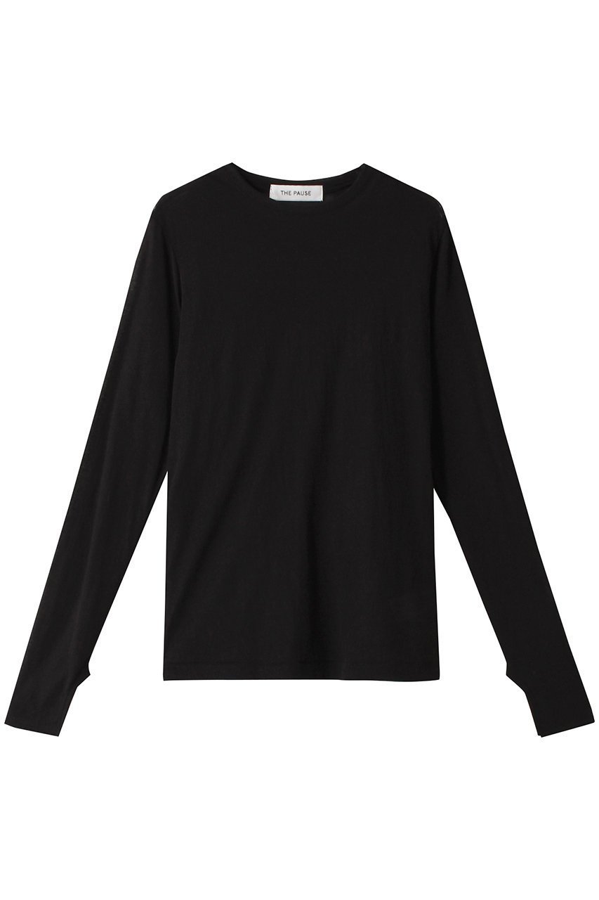 【ウィムガゼット/Whim Gazette】の【THE PAUSE】シアーセットロングTシャツ 人気、トレンドファッション・服の通販 founy(ファニー) 　ファッション　Fashion　レディースファッション　Fashion for Women　トップス・カットソー　Cut & Sew Tops　シャツ・ブラウス・オフィスカジュアル　Elegant Blouses & Button-Ups　ロングTシャツ・Tシャツ　Longline T-Shirts & Tees　カットソー・ベーシックTシャツ　Cut-and-Sewn Tops / Stretch Tees & Basics　シンプル　Simple, Minimal　スリット　Slit, Slit Detail　スリーブ　Sleeve, Long Sleeve / Short Sleeve　トレンド　Trend, Trending Now　ロング　Long, Long-Length　 other-1|ID: prp329100004928524 ipo3291000000036983696