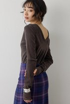 【ウィムガゼット/Whim Gazette】のフロッキーバックシャンカットソー 人気、トレンドファッション・服の通販 founy(ファニー) ファッション Fashion レディースファッション Fashion for Women トップス・カットソー Cut & Sew Tops シャツ・ブラウス・オフィスカジュアル Elegant Blouses & Button-Ups ロングTシャツ・Tシャツ Longline T-Shirts & Tees カットソー・ベーシックTシャツ Cut-and-Sewn Tops / Stretch Tees & Basics インナー Innerwear カッティング Cutting Detail ジャケット Jacket, Outerwear スリーブ Sleeve, Long Sleeve / Short Sleeve チュール Tulip, Tulip Motif 人気 Popular, Best Seller フェミニン Feminine, Girly プリント Print, Printed Pattern ロング Long, Long-Length エレガント 上品 Elegant thumbnail チャコールグレー|ID: prp329100004928529 ipo3291000000036983738