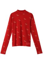 【メゾンスペシャル/MAISON SPECIAL】のBLESSING Flocky Print Turtleneck Tops/BLESSINGフロッキータートルトップス 人気、トレンドファッション・服の通販 founy(ファニー) ファッション Fashion レディースファッション Fashion for Women トップス・カットソー Cut & Sew Tops シャツ・ブラウス・オフィスカジュアル Elegant Blouses & Button-Ups ロングTシャツ・Tシャツ Longline T-Shirts & Tees カットソー・ベーシックTシャツ Cut-and-Sewn Tops / Stretch Tees & Basics タートルネック・ハイネックトップス Turtlenecks & High-Neck Tops グラフィック Graphic, Graphic Design ジャケット Jacket, Outerwear スタイリッシュ Stylish, Fashionable スリーブ Sleeve, Long Sleeve / Short Sleeve 羽織 Haori, Light Jacket メッシュ Mesh, Net Fabric ロング Long, Long-Length thumbnail RED(レッド)|ID: prp329100004928532 ipo3291000000036983758