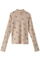 【メゾンスペシャル/MAISON SPECIAL】のBLESSING Flocky Print Turtleneck Tops/BLESSINGフロッキータートルトップス 人気、トレンドファッション・服の通販 founy(ファニー) ファッション Fashion レディースファッション Fashion for Women トップス・カットソー Cut & Sew Tops シャツ・ブラウス・オフィスカジュアル Elegant Blouses & Button-Ups ロングTシャツ・Tシャツ Longline T-Shirts & Tees カットソー・ベーシックTシャツ Cut-and-Sewn Tops / Stretch Tees & Basics タートルネック・ハイネックトップス Turtlenecks & High-Neck Tops グラフィック Graphic, Graphic Design ジャケット Jacket, Outerwear スタイリッシュ Stylish, Fashionable スリーブ Sleeve, Long Sleeve / Short Sleeve 羽織 Haori, Light Jacket メッシュ Mesh, Net Fabric ロング Long, Long-Length thumbnail BGE(ベージュ)|ID: prp329100004928532 ipo3291000000036983760