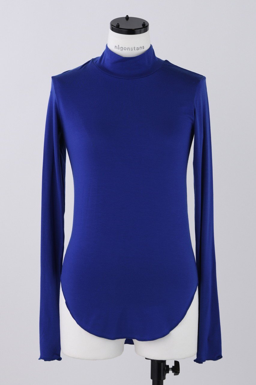 【ナゴンスタンス/nagonstans】のリヨセルベア天竺 スタンドネックロンT インテリア・キッズ・メンズ・レディースファッション・服の通販 founy(ファニー) 　ファッション　Fashion　レディースファッション　Fashion for Women　トップス・カットソー　Cut & Sew Tops　シャツ・ブラウス・オフィスカジュアル　Elegant Blouses & Button-Ups　ロングTシャツ・Tシャツ　Longline T-Shirts & Tees　カットソー・ベーシックTシャツ　Cut-and-Sewn Tops / Stretch Tees & Basics　なめらか　Smooth, Silky Texture　インナー　Innerwear　スリーブ　Sleeve, Long Sleeve / Short Sleeve　ロング　Long, Long-Length　Sky|ID: prp329100004928557 ipo3291000000036984021