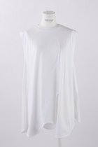 【エンフォルド/ENFOLD】のスビン天竺 サークルカーブアシンメ T/Tタンクトップ 人気、トレンドファッション・服の通販 founy(ファニー) ファッション Fashion レディースファッション Fashion for Women トップス・カットソー Cut & Sew Tops キャミソール&ノースリーブ Camisoles & Sleeveless Tops シャツ・ブラウス・オフィスカジュアル Elegant Blouses & Button-Ups ロングTシャツ・Tシャツ Longline T-Shirts & Tees カットソー・ベーシックTシャツ Cut-and-Sewn Tops / Stretch Tees & Basics カッティング Cutting Detail キャミソール Camisole, Spaghetti Strap Top タンク Tank Top, Sleeveless Top ドレープ Drape, Draping Fabric ベスト Vest, Waistcoat thumbnail ホワイト|ID: prp329100004928565 ipo3291000000036984083