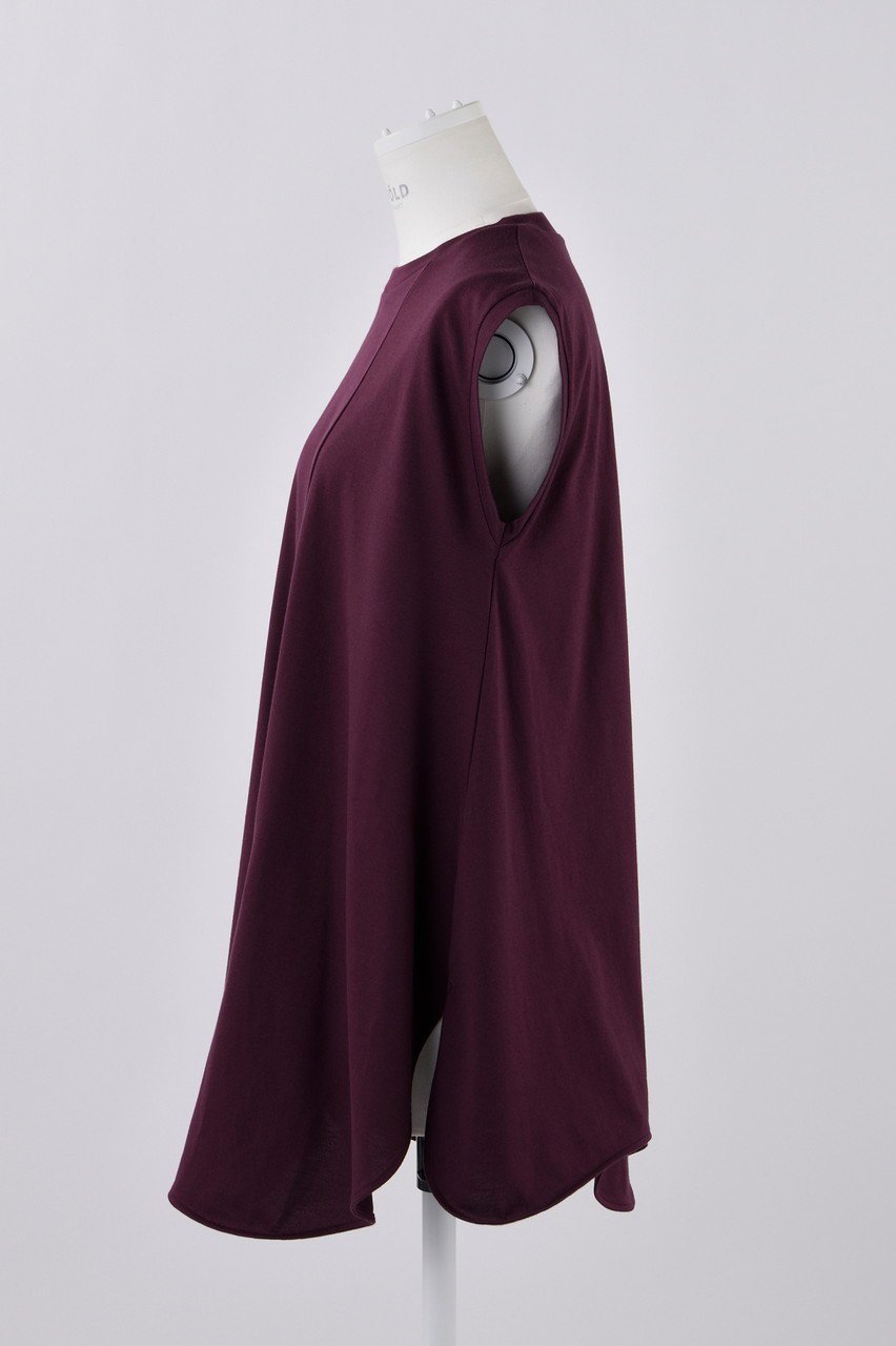 【エンフォルド/ENFOLD】のスビン天竺 サークルカーブアシンメ T/Tタンクトップ 人気、トレンドファッション・服の通販 founy(ファニー) 　ファッション　Fashion　レディースファッション　Fashion for Women　トップス・カットソー　Cut & Sew Tops　キャミソール&ノースリーブ　Camisoles & Sleeveless Tops　シャツ・ブラウス・オフィスカジュアル　Elegant Blouses & Button-Ups　ロングTシャツ・Tシャツ　Longline T-Shirts & Tees　カットソー・ベーシックTシャツ　Cut-and-Sewn Tops / Stretch Tees & Basics　カッティング　Cutting Detail　キャミソール　Camisole, Spaghetti Strap Top　タンク　Tank Top, Sleeveless Top　ドレープ　Drape, Draping Fabric　ベスト　Vest, Waistcoat　other-2|ID: prp329100004928565 ipo3291000000036984089