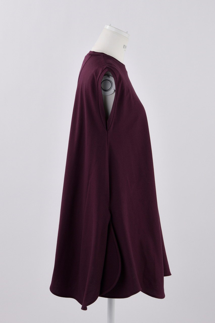 【エンフォルド/ENFOLD】のスビン天竺 サークルカーブアシンメ T/Tタンクトップ 人気、トレンドファッション・服の通販 founy(ファニー) 　ファッション　Fashion　レディースファッション　Fashion for Women　トップス・カットソー　Cut & Sew Tops　キャミソール&ノースリーブ　Camisoles & Sleeveless Tops　シャツ・ブラウス・オフィスカジュアル　Elegant Blouses & Button-Ups　ロングTシャツ・Tシャツ　Longline T-Shirts & Tees　カットソー・ベーシックTシャツ　Cut-and-Sewn Tops / Stretch Tees & Basics　カッティング　Cutting Detail　キャミソール　Camisole, Spaghetti Strap Top　タンク　Tank Top, Sleeveless Top　ドレープ　Drape, Draping Fabric　ベスト　Vest, Waistcoat　other-4|ID: prp329100004928565 ipo3291000000036984093