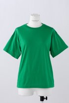 【エンフォルド/ENFOLD】のRoyal Organic ENFOLD Basic T/SH Tシャツ 人気、トレンドファッション・服の通販 founy(ファニー) ファッション Fashion レディースファッション Fashion for Women トップス・カットソー Cut & Sew Tops シャツ・ブラウス・オフィスカジュアル Elegant Blouses & Button-Ups ロングTシャツ・Tシャツ Longline T-Shirts & Tees カットソー・ベーシックTシャツ Cut-and-Sewn Tops / Stretch Tees & Basics ショート Short, Short Length スリーブ Sleeve, Long Sleeve / Short Sleeve プリント Print, Printed Pattern ベーシック Basic, Essential ワンポイント One Point, Statement Accent thumbnail グリーン|ID: prp329100004928566 ipo3291000000036984102