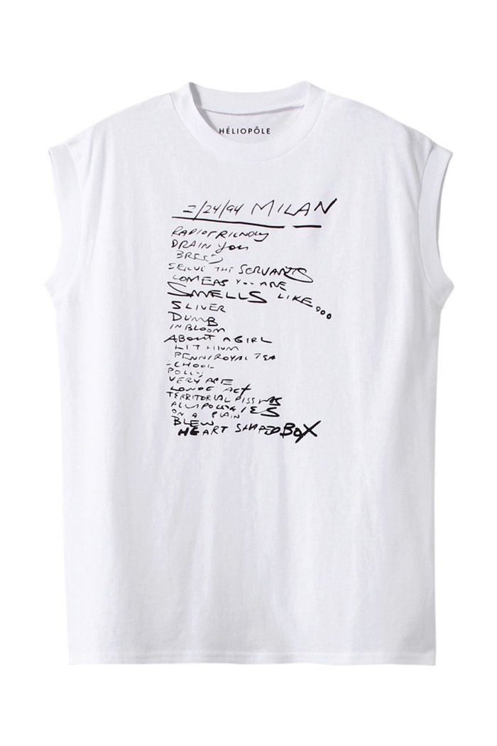 【エリオポール/heliopole】の【GOOD ROCK SPEED】GRS NIRVANA NS Tシャツ インテリア・キッズ・メンズ・レディースファッション・服の通販 founy(ファニー) https://founy.com/ ファッション Fashion レディースファッション Fashion for Women トップス・カットソー Cut & Sew Tops キャミソール&ノースリーブ Camisoles & Sleeveless Tops シャツ・ブラウス・オフィスカジュアル Elegant Blouses & Button-Ups ロングTシャツ・Tシャツ Longline T-Shirts & Tees カットソー・ベーシックTシャツ Cut-and-Sewn Tops / Stretch Tees & Basics キャミソール Camisole, Spaghetti Strap Top スリーブ Sleeve, Long Sleeve / Short Sleeve タンク Tank Top, Sleeveless Top フレンチ French, French Style プリント Print, Printed Pattern |ID: prp329100004928570 ipo3291000000036984146